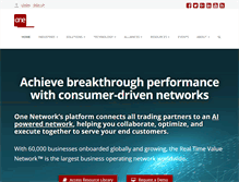 Tablet Screenshot of onenetwork.com