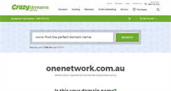 Desktop Screenshot of onenetwork.com.au